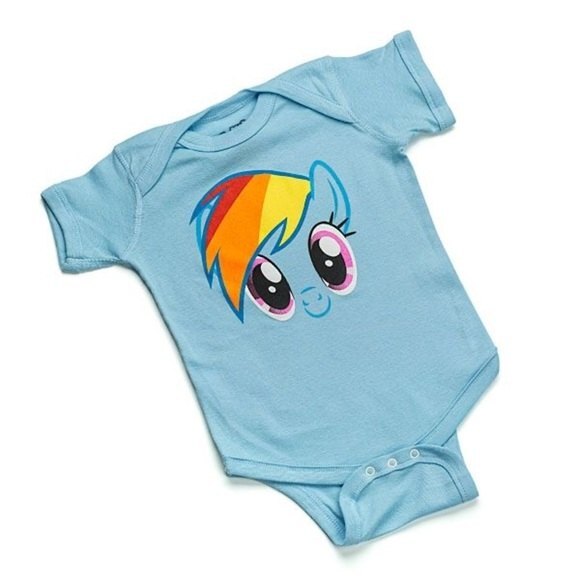 NEW MLP My Little Pony Blue Rainbow Dash Bodysuit - Picture 1 of 5